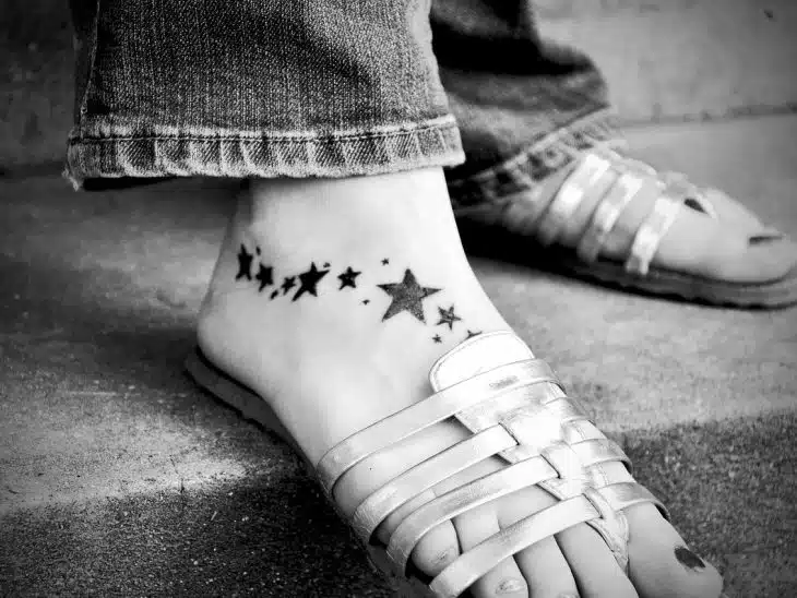 tattoo, foot, skin